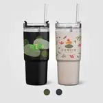 Rime Recycled Stainless Steel Double-Wall Leakproof Straw Tumbler - 25 oz