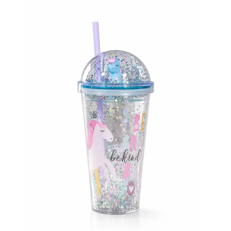Double Wall Tumbler with Custom Shape Lid