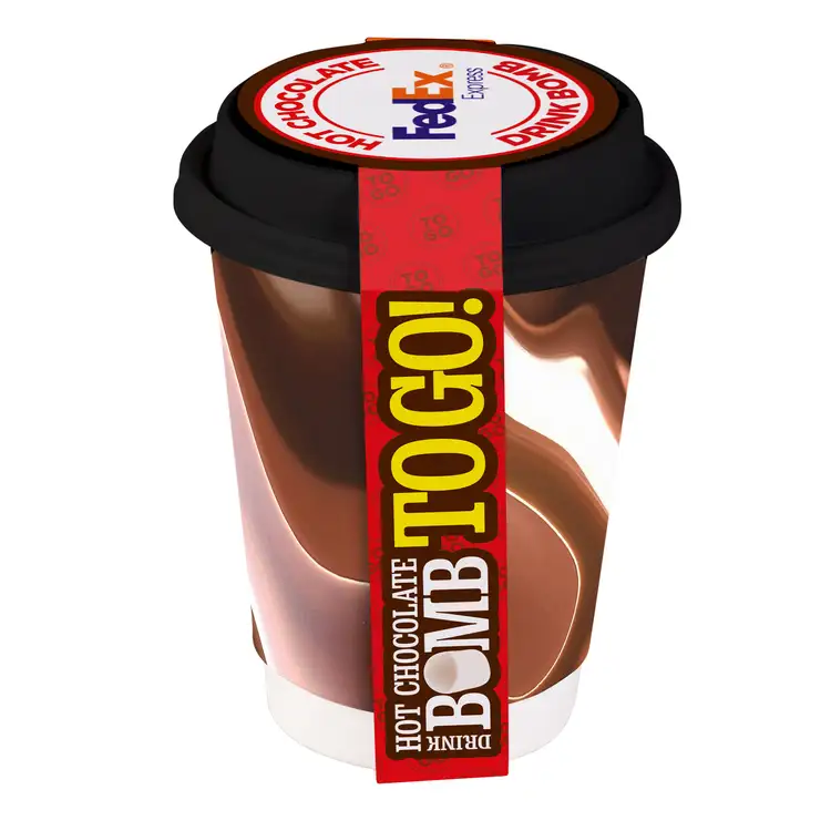 Gobelet à emporter 12 oz avec bombe de chocolat chaud #3