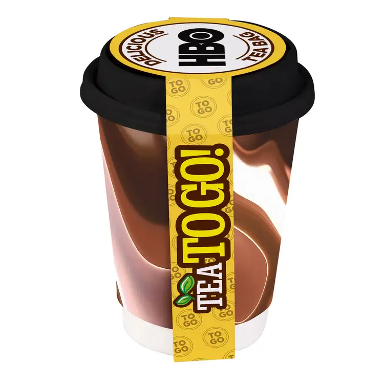Gobelet à emporter 12 oz avec sachet de thé