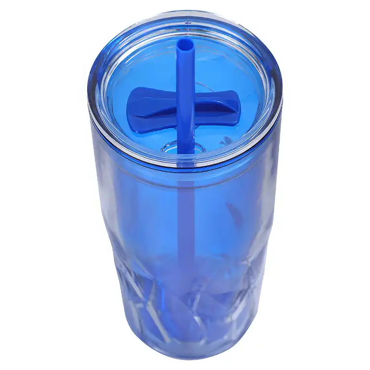 Luster 16 oz 2-in-1 Recycled Acrylic Straw Tumbler #7