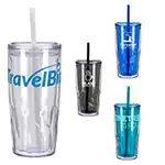 Luster 16 oz 2-in-1 Recycled Acrylic Straw Tumbler