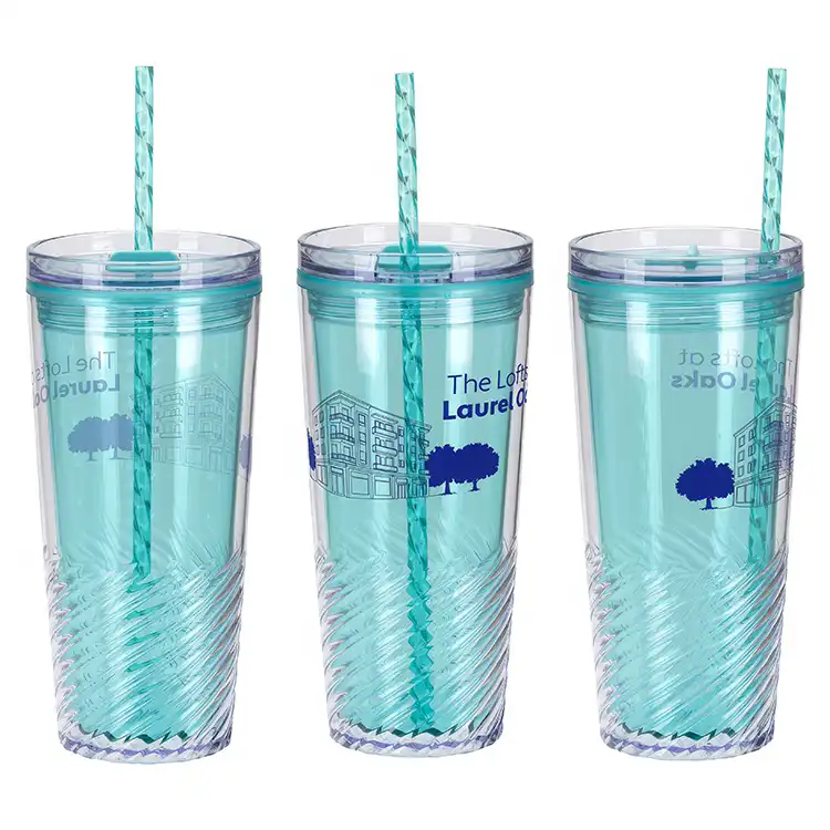Clio 20 oz 2-in-1 Recycled Acrylic Straw Tumbler #3