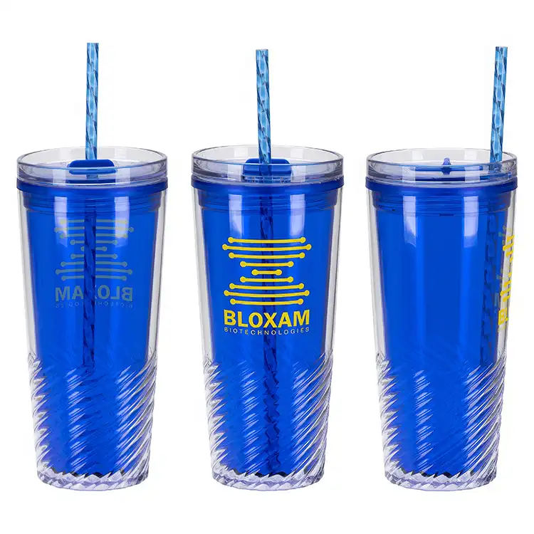 Clio 20 oz 2-in-1 Recycled Acrylic Straw Tumbler #4
