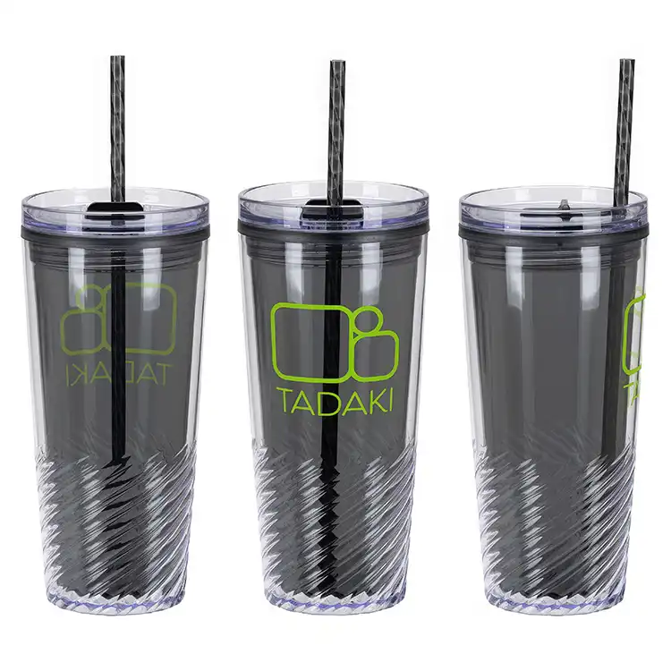 Clio 20 oz 2-in-1 Recycled Acrylic Straw Tumbler #6