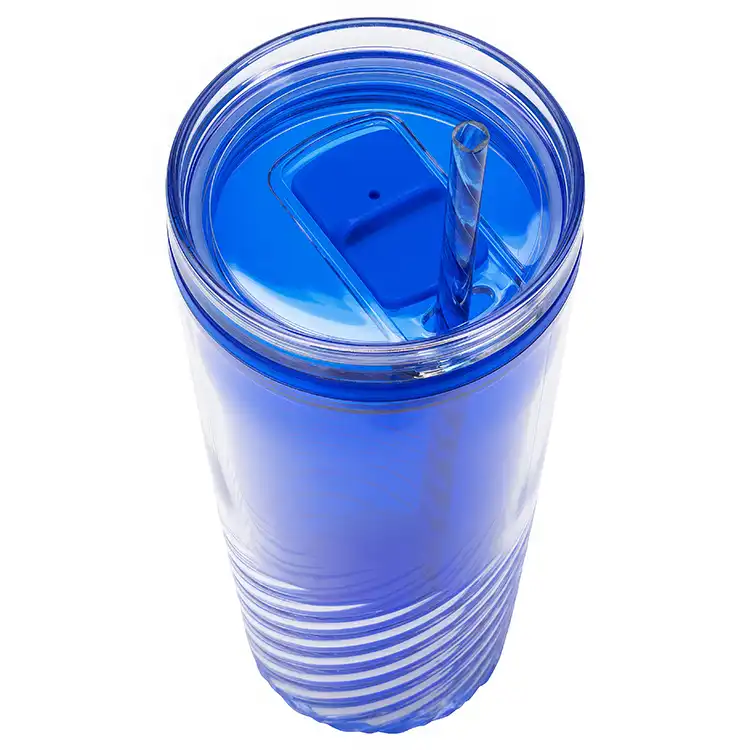 Clio 20 oz 2-in-1 Recycled Acrylic Straw Tumbler #7