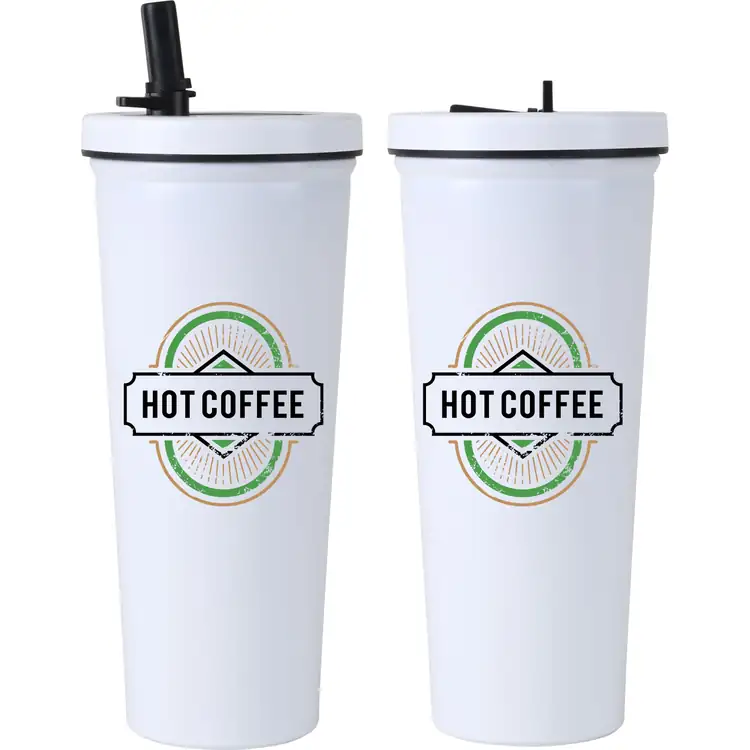 Kemble Stainless Steel Tumbler with Flip-Up Straw #3