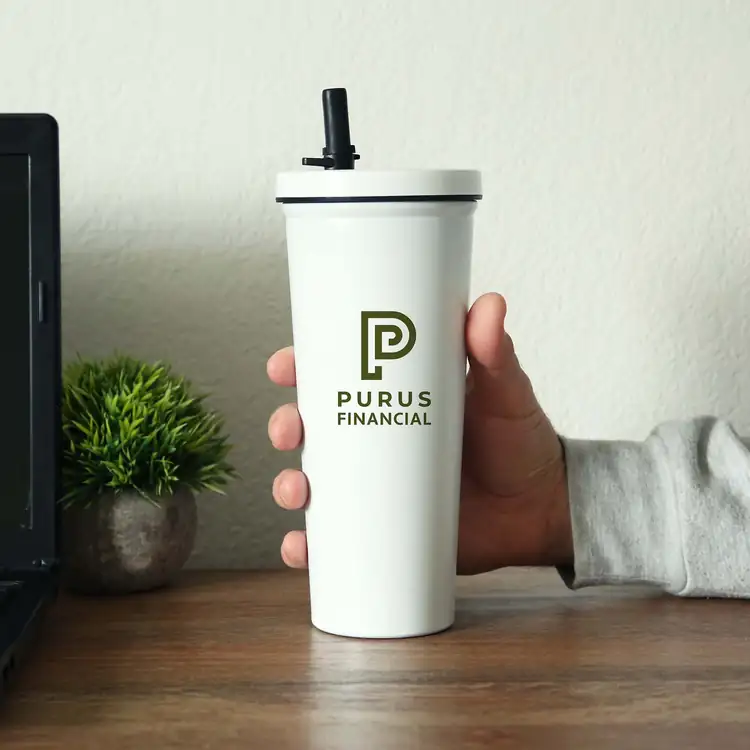 Kemble Stainless Steel Tumbler with Flip-Up Straw #4