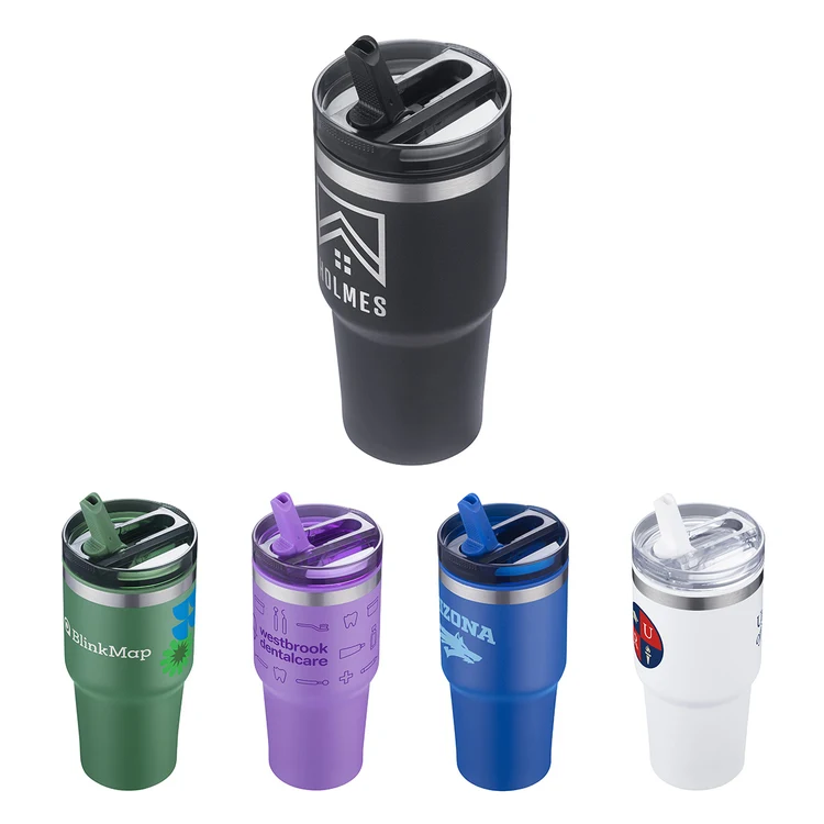 Gobelet de voyage Elgin 20 oz avec paroi intérieure en plastique