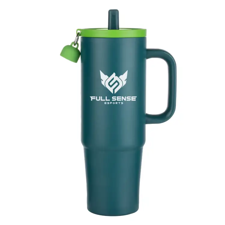 Kentia Travel Tumbler 30 oz with Straw and Charm Holder #3