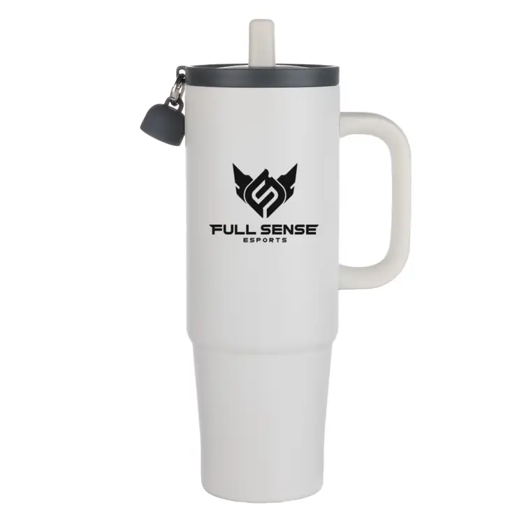 Kentia Travel Tumbler 30 oz with Straw and Charm Holder #4