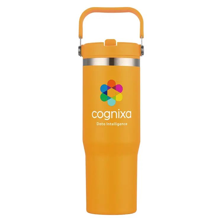Gobelet de voyage Oreno 30 oz en acier inoxydable et polypropylène #22