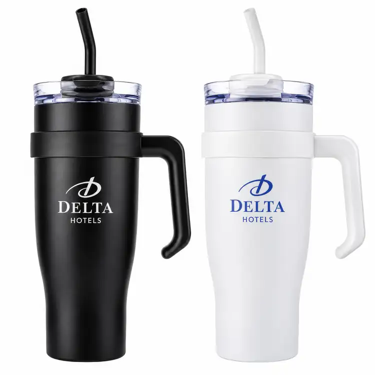 Tugela Travel Tumbler 40 oz with Handle and Straw
