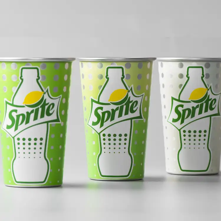 Recycled Aluminum Cup with Colour-Changing Print #2