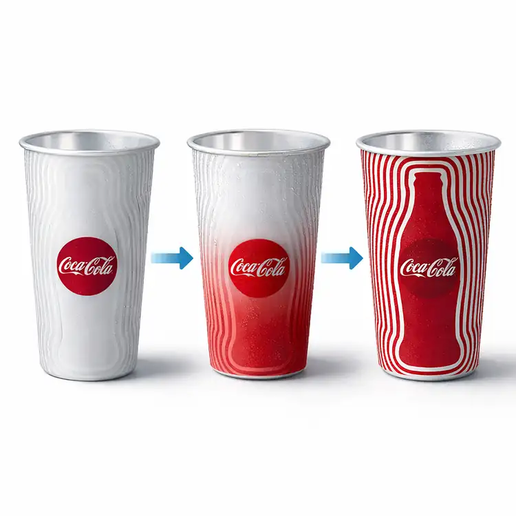 Recycled Aluminum Cup with Colour-Changing Print #5