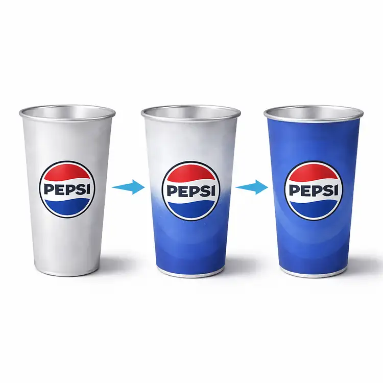 Recycled Aluminum Cup with Colour-Changing Print #6