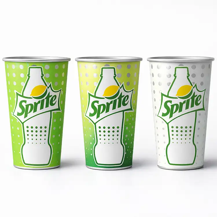 Recycled Aluminum Cup with Colour-Changing Print