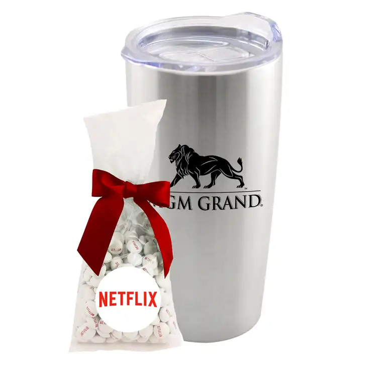 Tumbler with Imprinted Chocolate Buttons Mug Drop #2