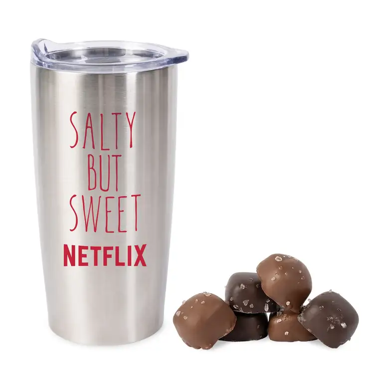 Gobelet isotherme 20 oz avec caramels au sel de mer