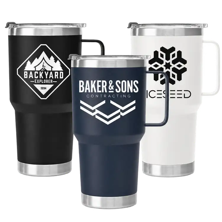 Anchorage Pro Recycled Stainless Steel Handled Tumbler 30 oz