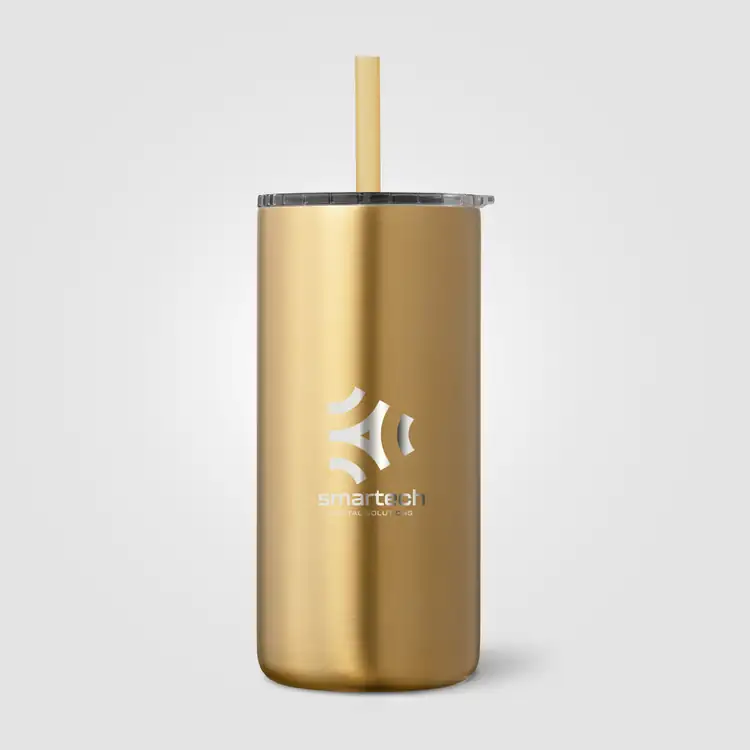 Borealis Recycled Stainless Steel Tumbler with Straw 16 oz #8