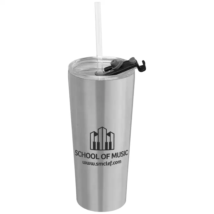 Excalibur Stainless Steel Tumbler with Straw 21 oz #7