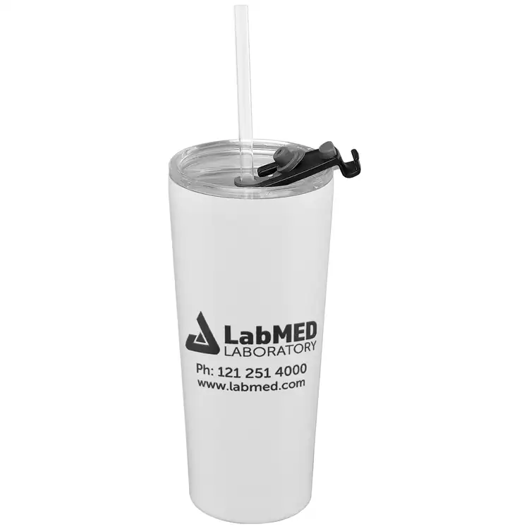 Excalibur Stainless Steel Tumbler with Straw 21 oz #9