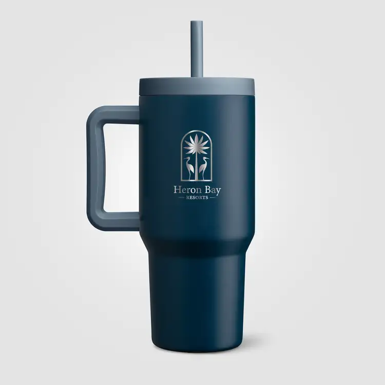 GROSCHE Aspen Stainless Steel Insulated Straw Tumbler with Two Lids 32 oz #10