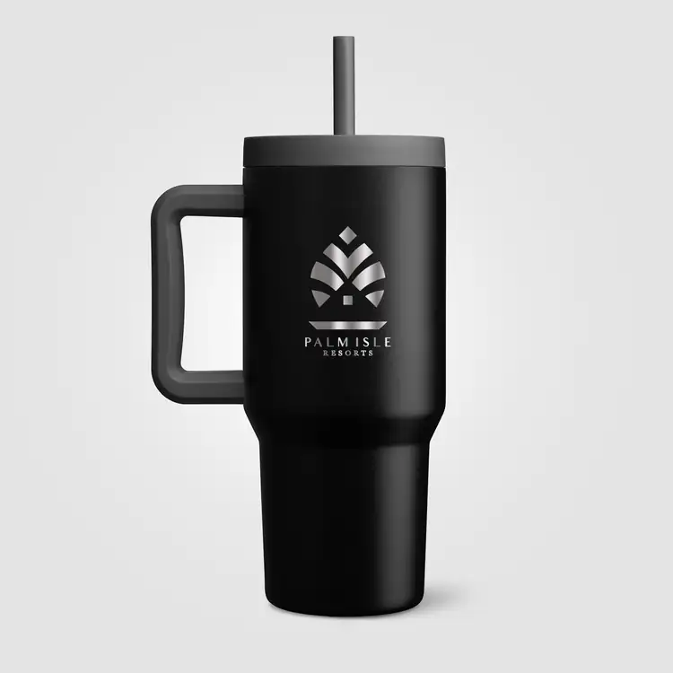 GROSCHE Aspen Stainless Steel Insulated Straw Tumbler with Two Lids 32 oz #19