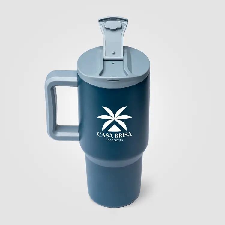 GROSCHE Aspen Stainless Steel Insulated Straw Tumbler with Two Lids 32 oz #8