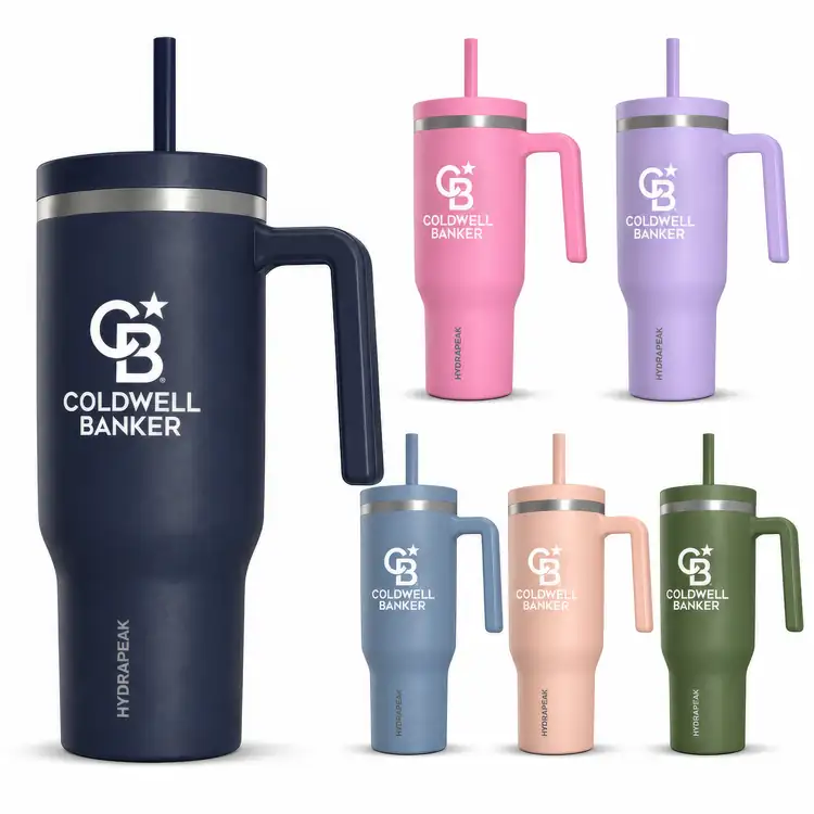 Hydrapeak Voyager Insulated Tumbler 40 oz with Handle and Straw
