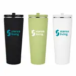 Krantz Insulated Tumbler 30 oz with Straw and Flip Handle