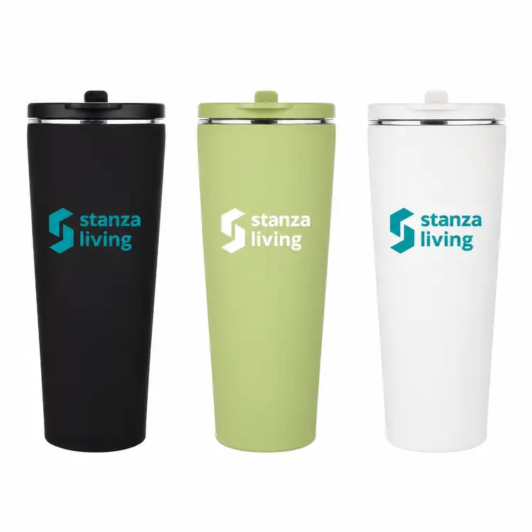 Krantz Insulated Tumbler 30 oz with Straw and Flip Handle