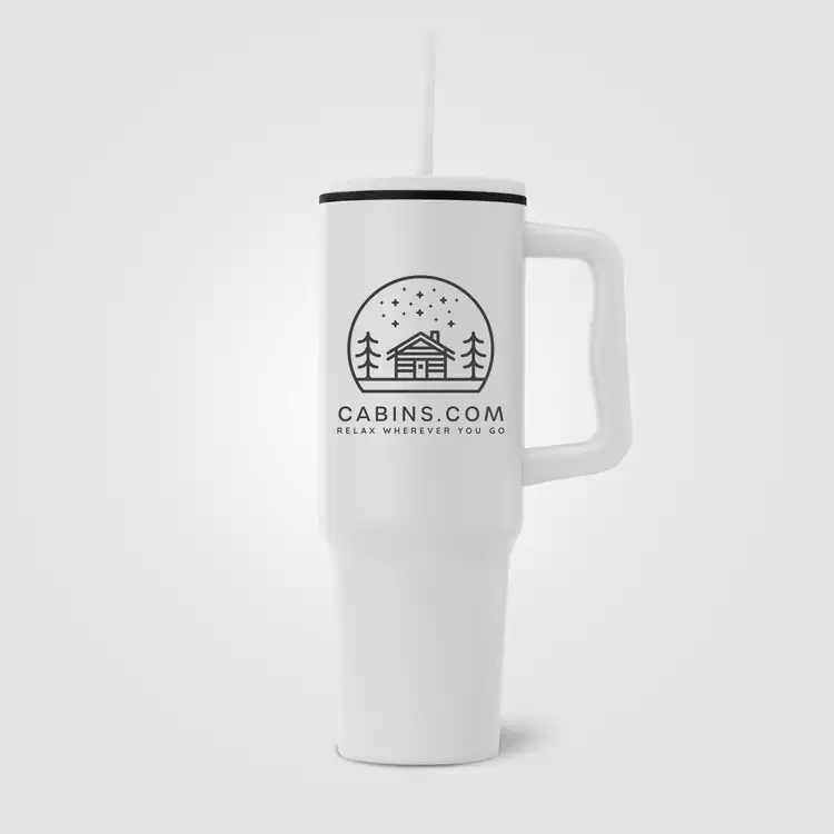 Polar Stainless Steel Tumbler with Plastic Liner and Straw 40 oz #15
