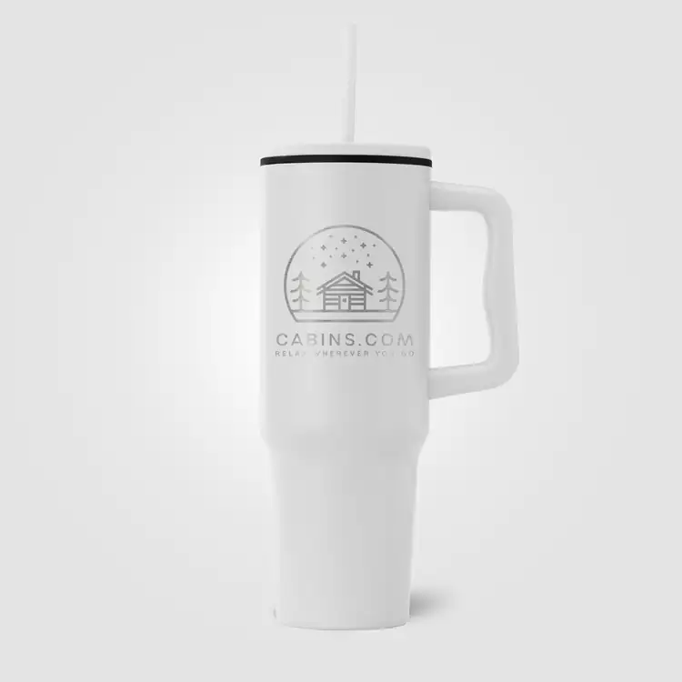 Polar Stainless Steel Tumbler with Plastic Liner and Straw 40 oz #16