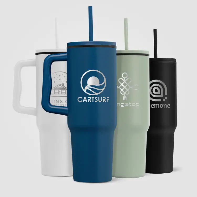 Polar Stainless Steel Tumbler with Plastic Liner and Straw 40 oz #3