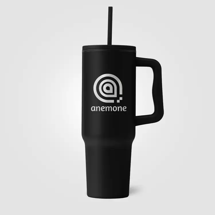 Polar Stainless Steel Tumbler with Plastic Liner and Straw 40 oz #5