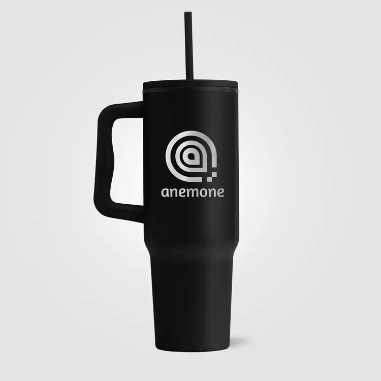 Polar Stainless Steel Tumbler with Plastic Liner and Straw 40 oz #6