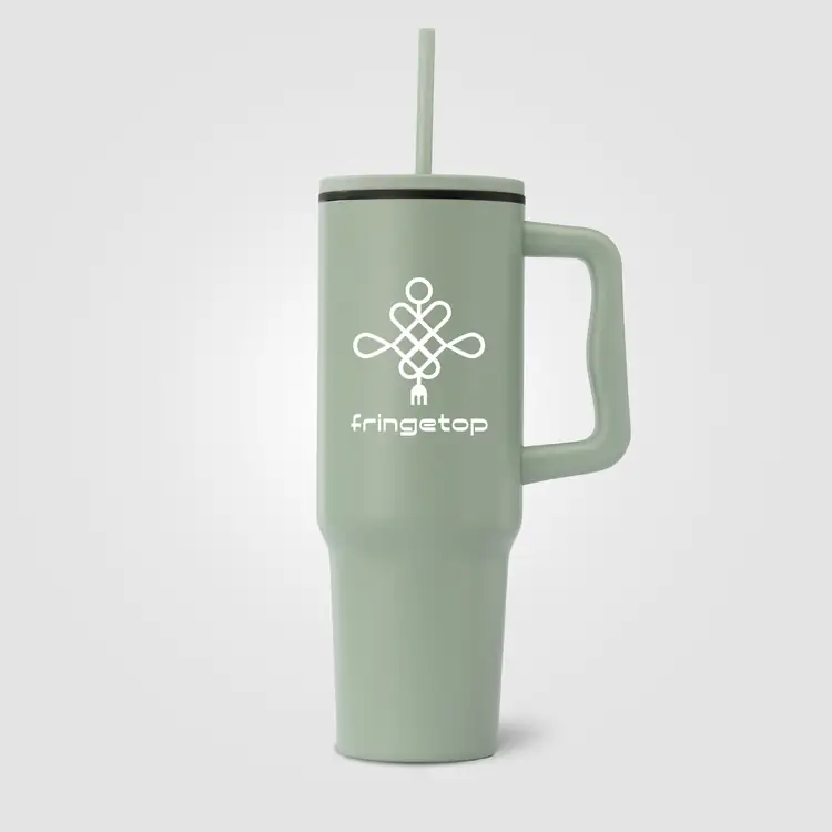 Polar Stainless Steel Tumbler with Plastic Liner and Straw 40 oz #7
