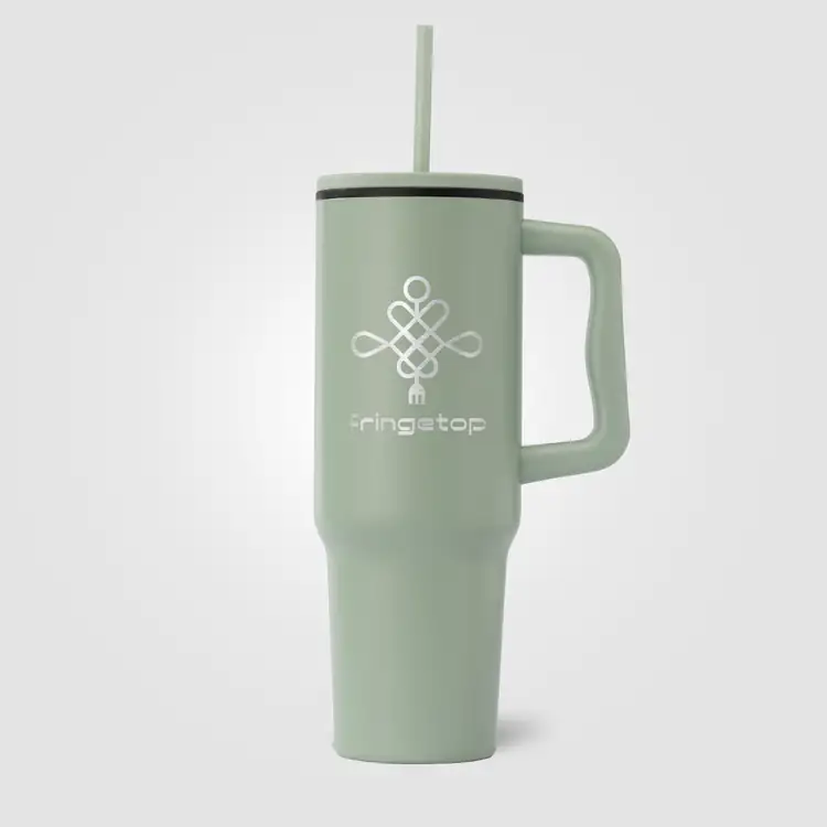 Polar Stainless Steel Tumbler with Plastic Liner and Straw 40 oz #8