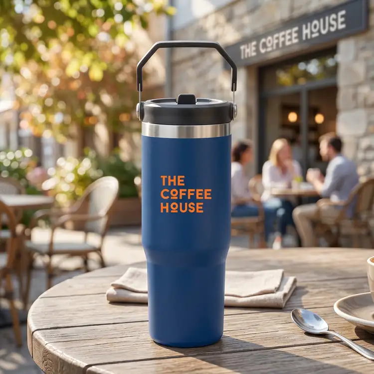 Revive Insulated Tumbler 30 oz with Handle and Straw #10