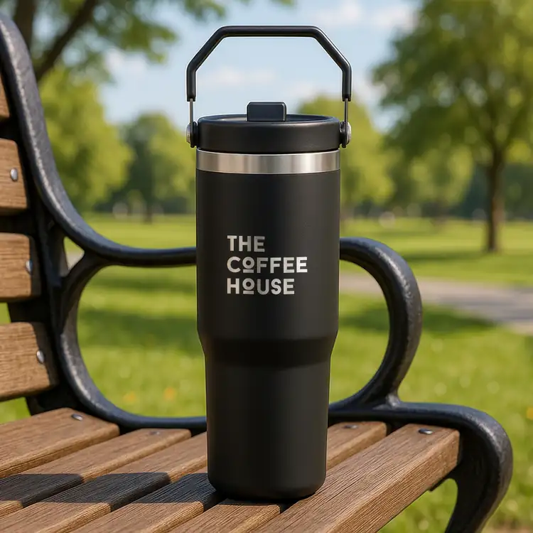 Revive Insulated Tumbler 30 oz with Handle and Straw #8