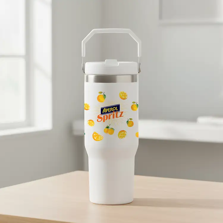 Revive Insulated Tumbler 30 oz with Handle and Straw #9