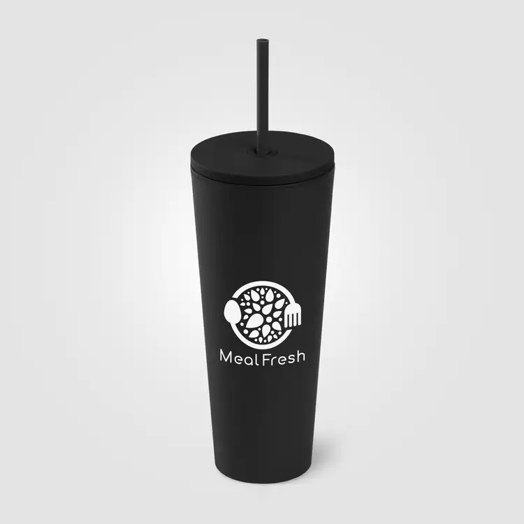 Spire Recycled Plastic Tumbler with Straw 24 oz #4