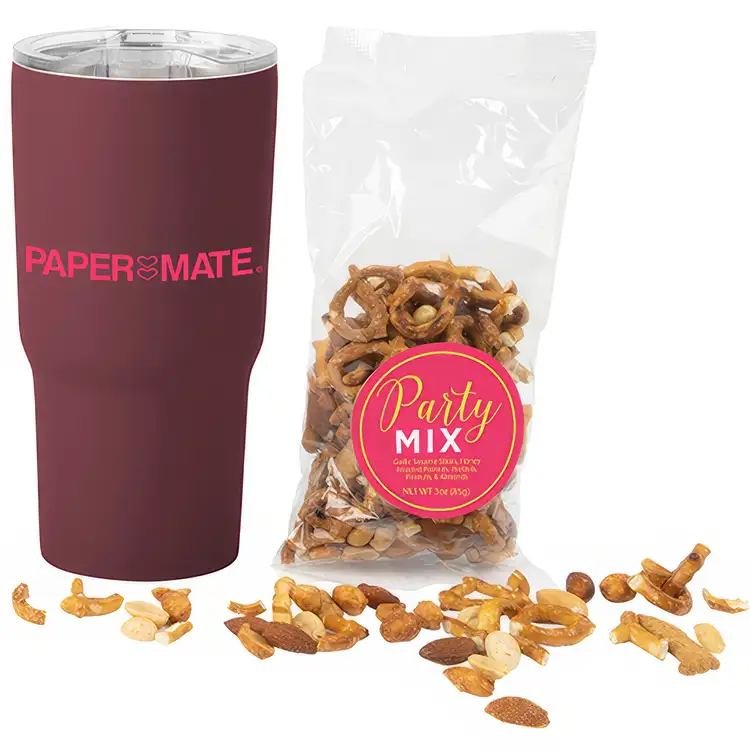 Soft Touch Insulated Tumbler 20 oz with Party Mix #2