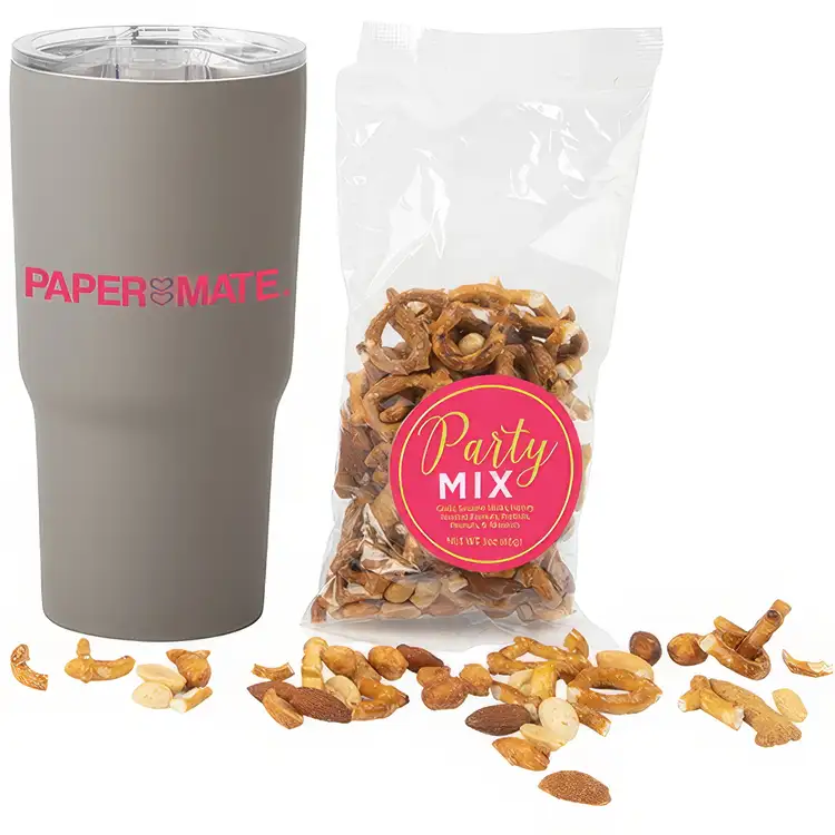 Soft Touch Insulated Tumbler 20 oz with Party Mix #3