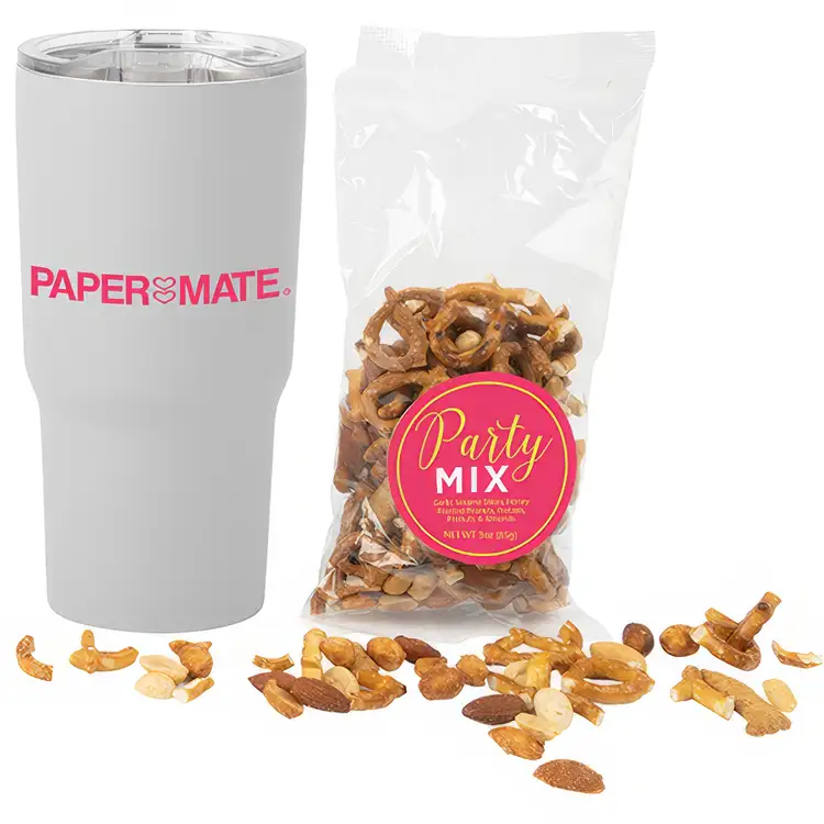 Soft Touch Insulated Tumbler 20 oz with Party Mix #6