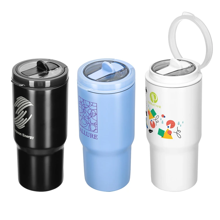 Quincy 25 oz Eco-Friendly Vacuum Insulated Tumbler with Removable Straw