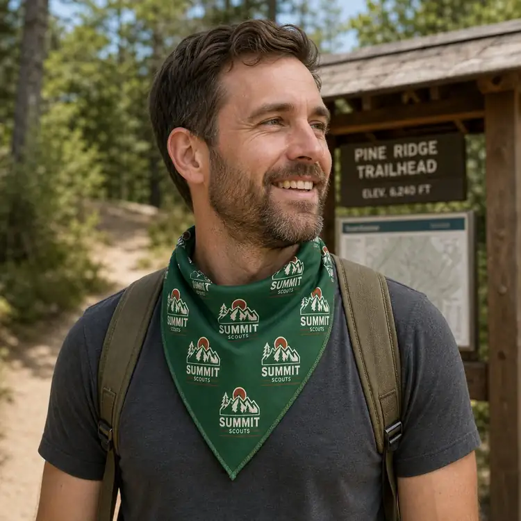 Grand bandana triangulaire personnalisé #2