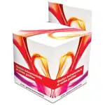 Grand cube de mouchoirs avec en-tête personnalisé